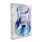 Stupell Industries Abstract Rockstar Guitar Modern Painting Blue Grey Canvas Wall Art